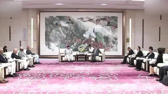 王毅会见出席中国—南亚博览会的外国客人