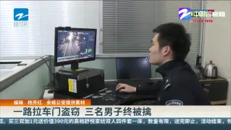一路拉车门盗窃  三名男子终被擒