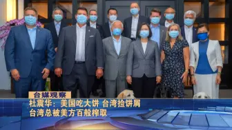 台学者：美国吃大饼，台湾捡饼屑，台湾总被美方百般榨取