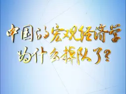 理论1点点｜中国的宏观经济学为什么掉队了？