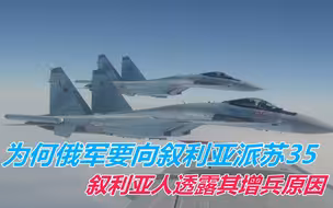 为何俄军要向叙利亚派一支新的苏35中队？叙利亚人透露其增兵原因