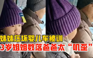 3岁萌娃数落爸爸训妹妹太“叽歪”，妈妈：从小逻辑强，替妹妹出气