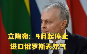 “欧盟首个”，立陶宛：4月起停止进口俄罗斯天然气