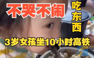 3岁女孩坐10小时高铁不哭不闹 网友：建议做成宣传片在高铁上播放