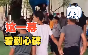 这一幕看到心碎 加沙医院遭袭前孩子们还在做游戏
