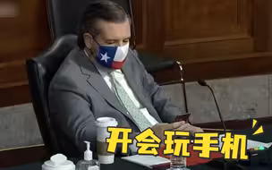“落跑议员”又在开会时玩手机