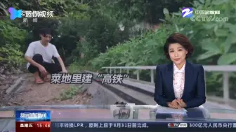 穿山跨河！大学生在自家菜地里建微型高铁