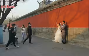 太火了！风景好点儿的地方，随处可见拍婚纱照的新人
