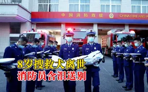 8岁搜救犬离世消防员含泪送别：曾参与74起救援，搜救16人