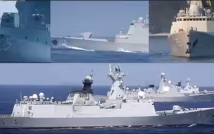 火力全开！万吨大驱率多艘舰艇“亮剑”南海  舰炮齐鸣现场高燃
