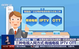 三种电视入网方式：有线电视 IPTV OTT