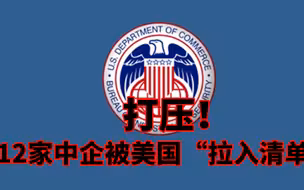 打压！12家中企被美国“拉入清单”