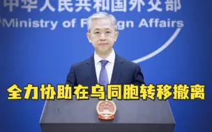 外交部：超2500名在乌中国公民已安全转移