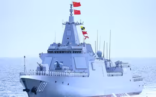 现场直击！055万吨驱逐舰海上补给画面首次曝光