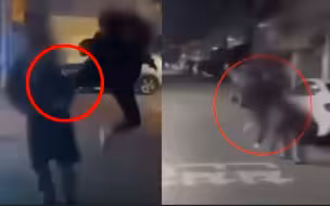 韩国一中学生深夜“故意找茬”，街头多次飞踹过路女子 事发现场曝光